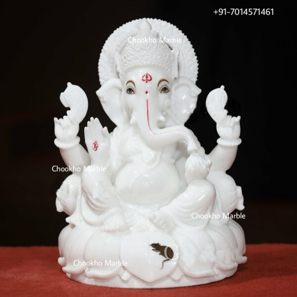 White Marble Ganesh Ji