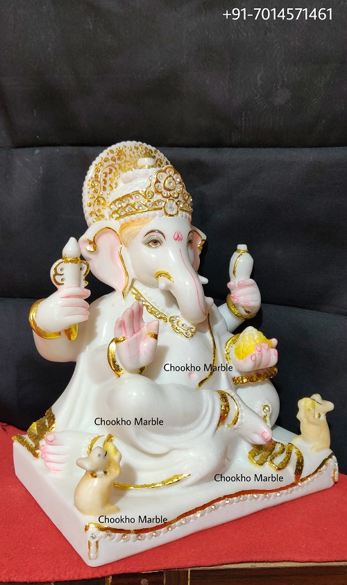 Ganesh Statue In Marble
