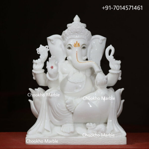 Lord Marble Ganesha Statue