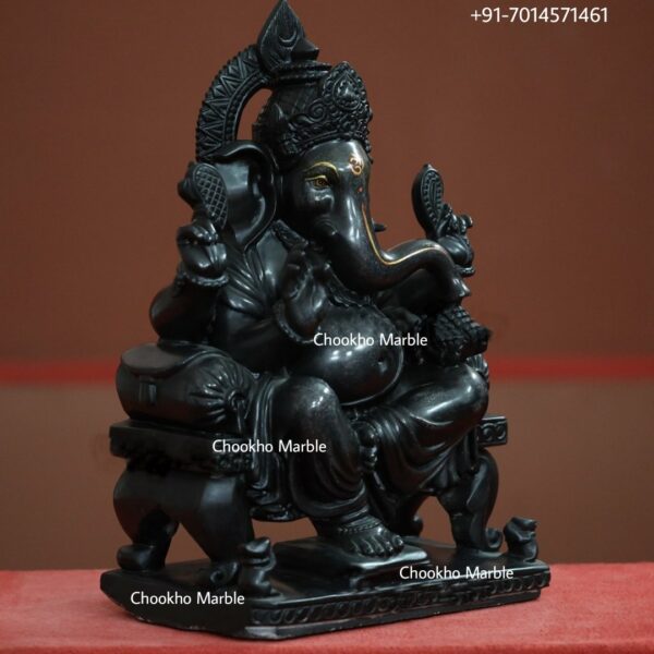 Black Marble Ganesh Ji