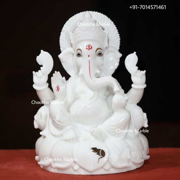 White Marble Ganesh Ji