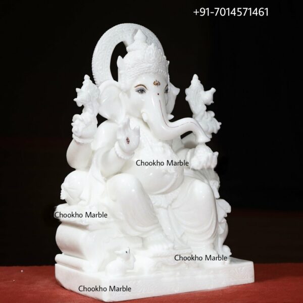 White Marble Ganesh ji