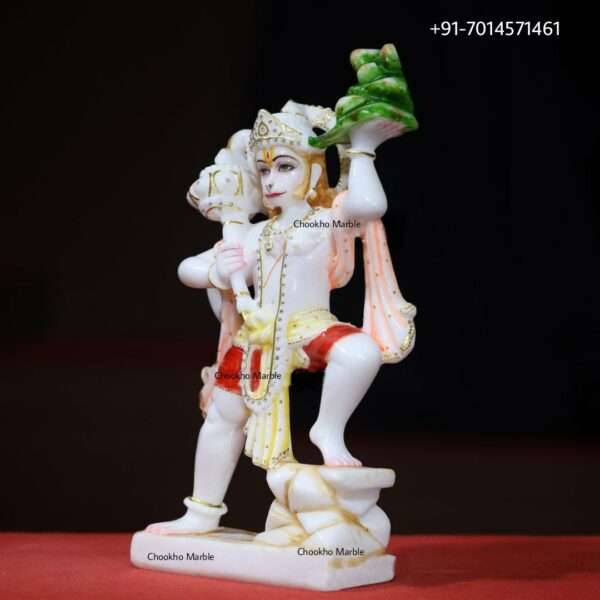 Hanuman White Marble Statue