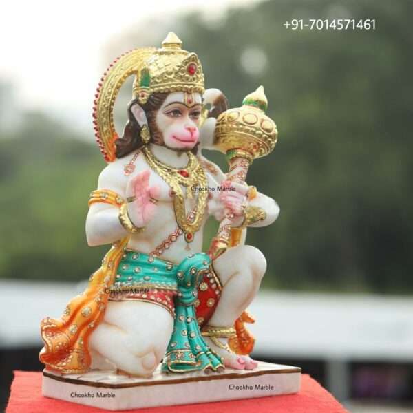 Makrana Marble Hanuman Murti