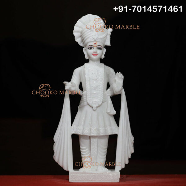 Swami Narayan Marble Statue