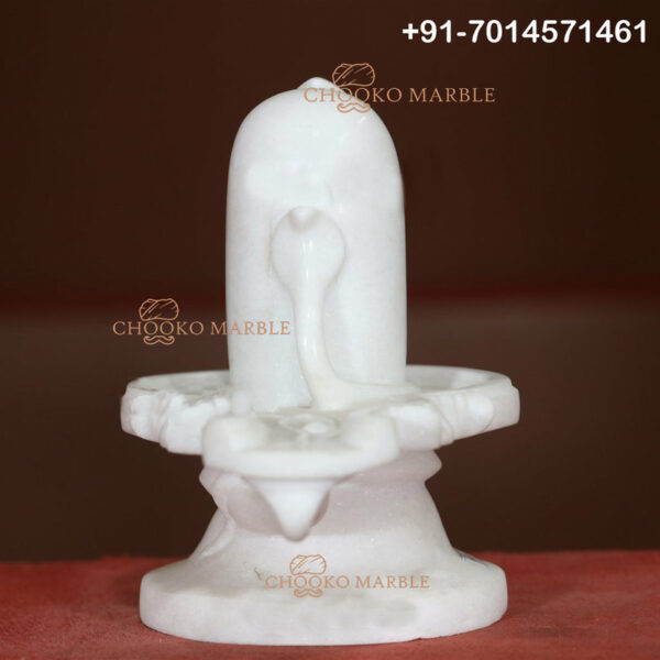 Shivling Marble Statue